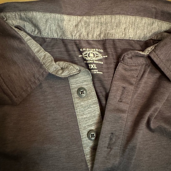 GH BASS & CO men's gray XXL Polo short sleeve sportswear athletic golf summer - Picture 11 of 11